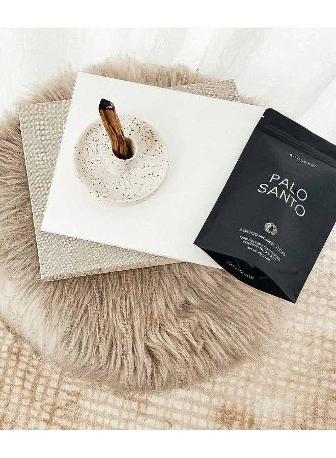 Bursera Palo Santo Sticks, Tree Planted with Every Order, 100% Natural, Ethical & Sustainable, 5-Pack Authentic Real Palo Santo Wood Incense Sticks from Peru for Aromatherapy, Smudging - Image 2